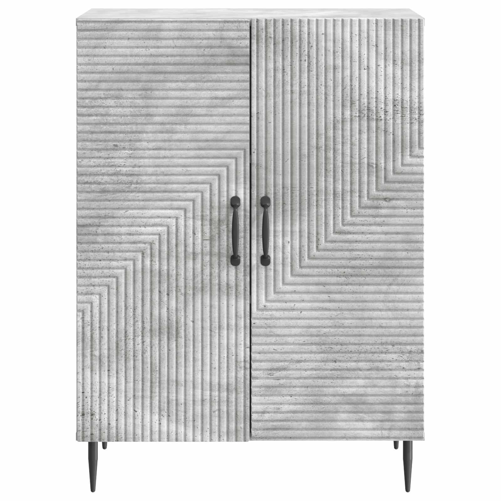 Sideboard Betongrau 66 x 34,5 x 89,5 cm Holzwerkstoff