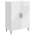 Sideboard Hochglanz Weiß 66 x 34,5 x 89,5 cm Holzwerkstoff