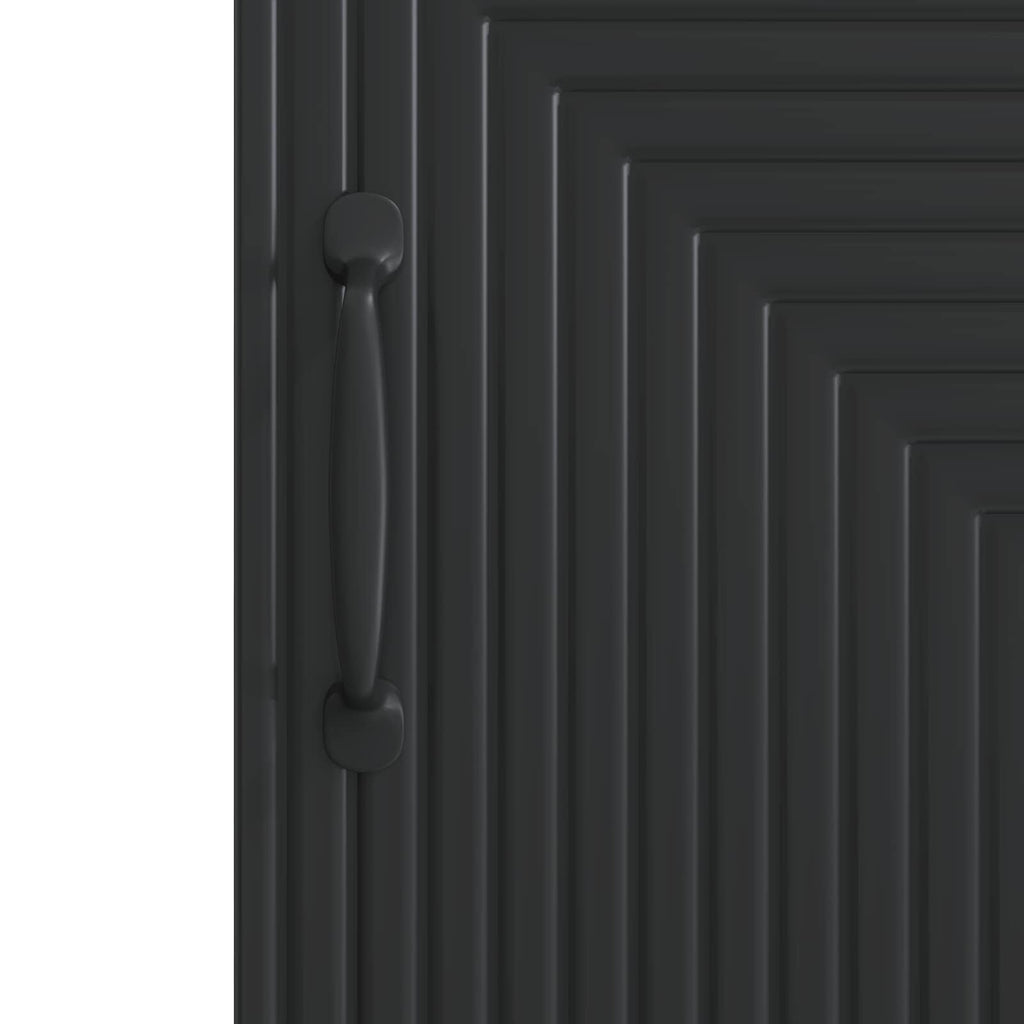 Sideboard Schwarz 33 x 34,5 x 89,5 cm Holzwerkstoff
