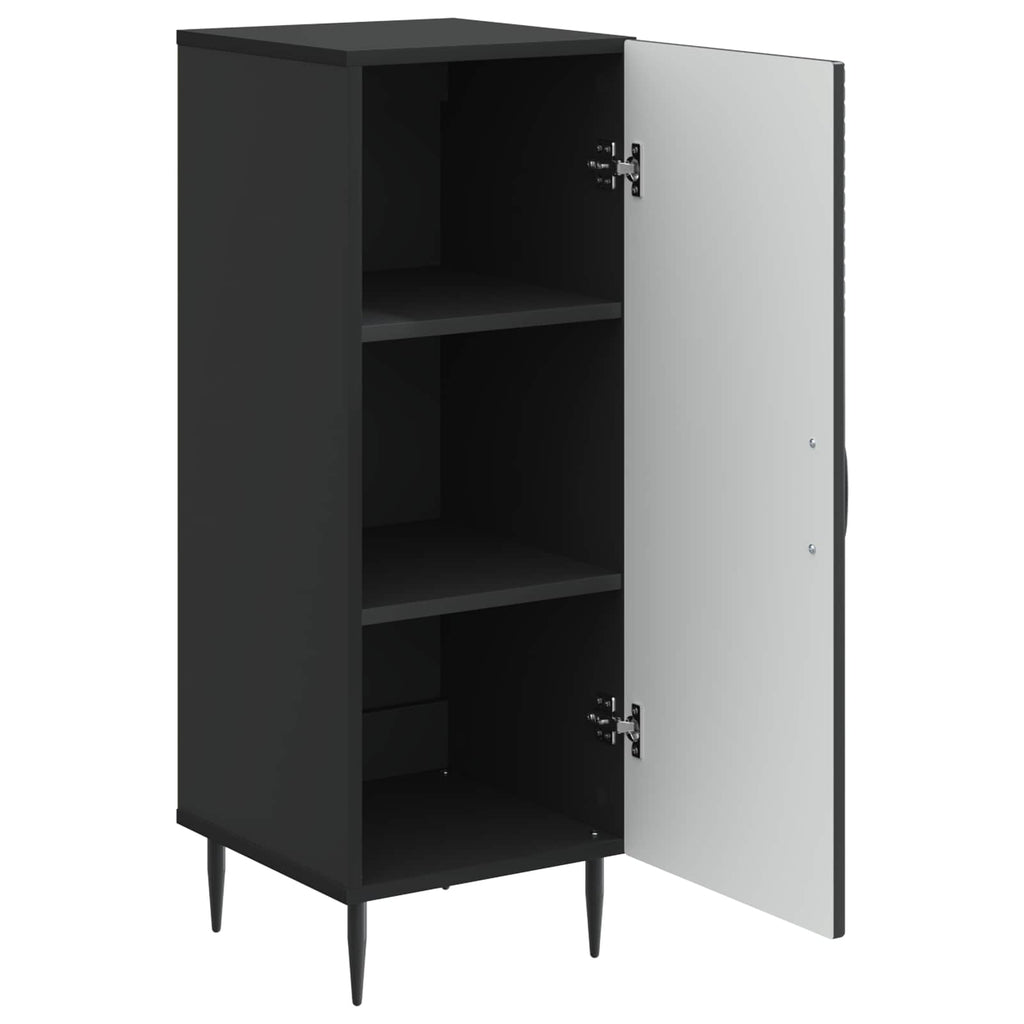Sideboard Schwarz 33 x 34,5 x 89,5 cm Holzwerkstoff