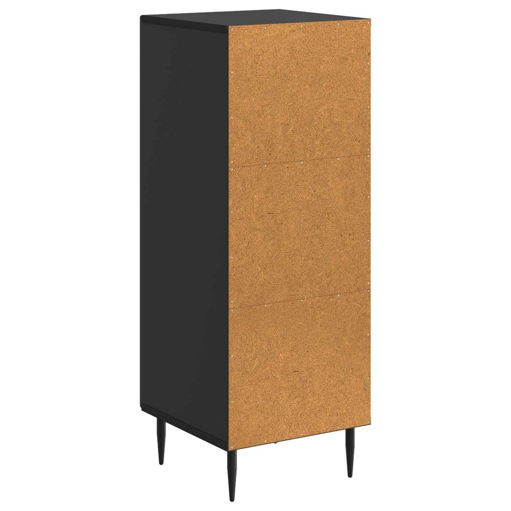 Sideboard Schwarz 33 x 34,5 x 89,5 cm Holzwerkstoff