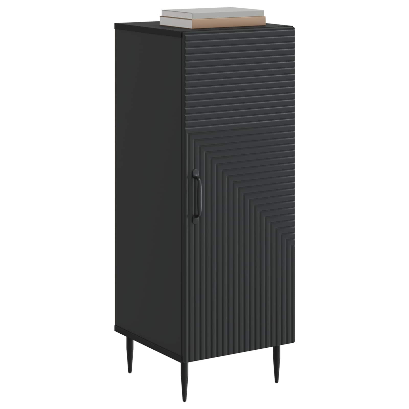 Sideboard Schwarz 33 x 34,5 x 89,5 cm Holzwerkstoff