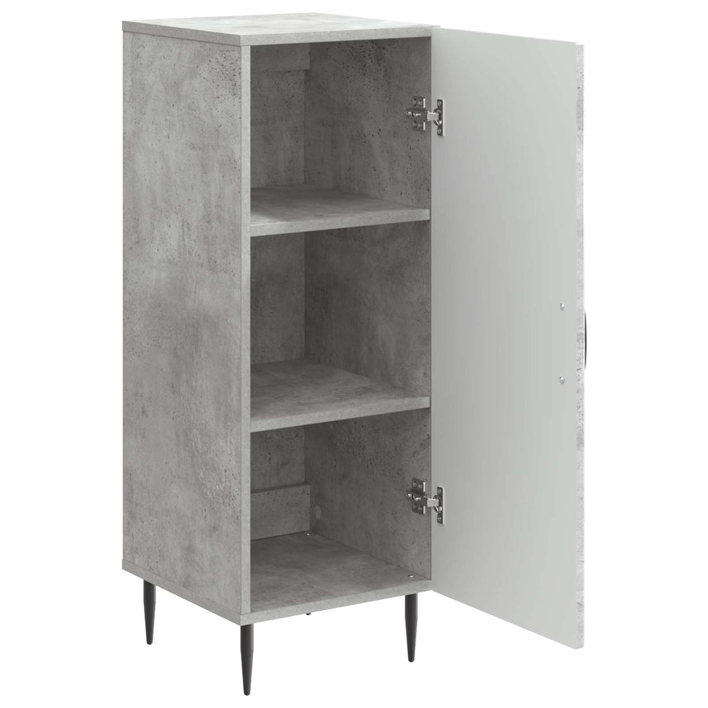 Sideboard Betongrau 33 x 34,5 x 89,5 cm Holzwerkstoff