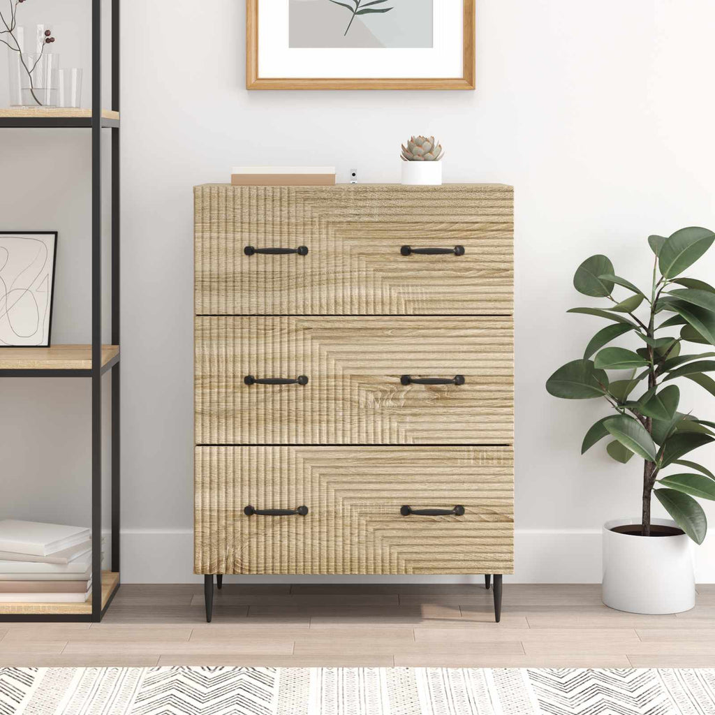 Schubladenschrank Sonoma-Eiche 66 x 34,5 x 89,5 cm