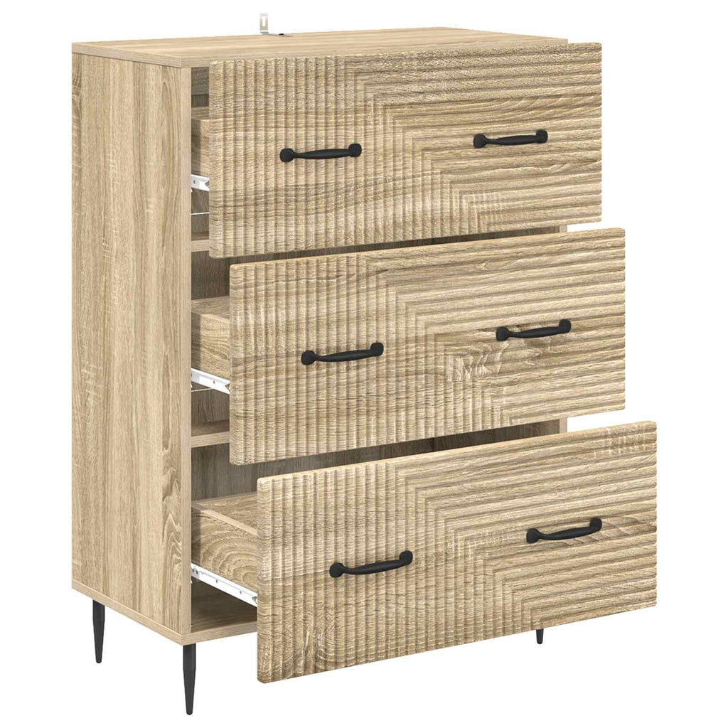 Schubladenschrank Sonoma-Eiche 66 x 34,5 x 89,5 cm