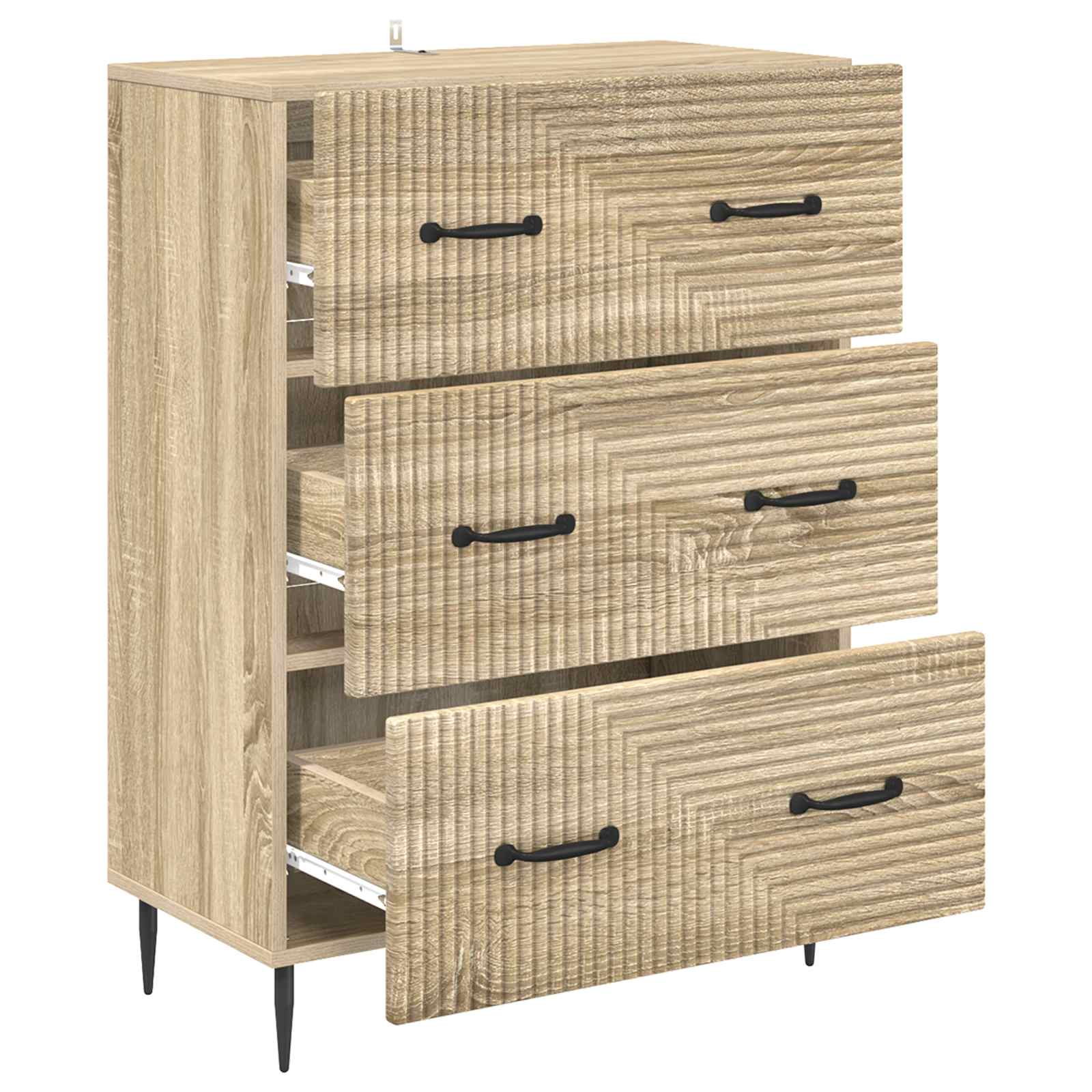 Schubladenschrank Sonoma-Eiche 66 x 34,5 x 89,5 cm
