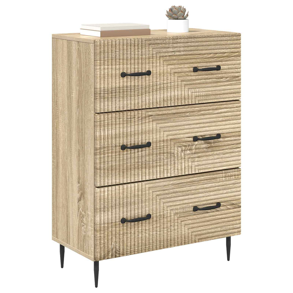 Schubladenschrank Sonoma-Eiche 66 x 34,5 x 89,5 cm