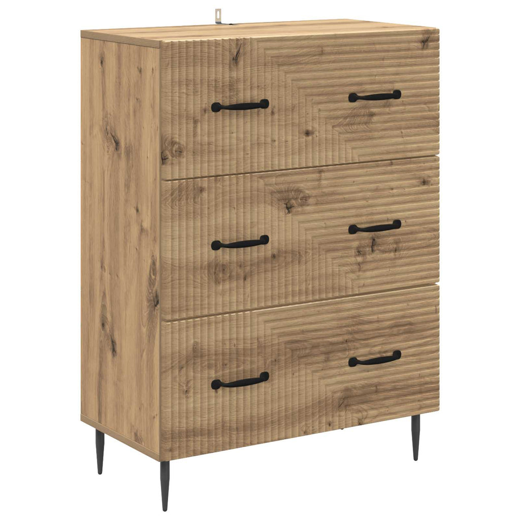 Schubladenschrank Artisan-Eiche 66 x 34,5 x 89,5 cm