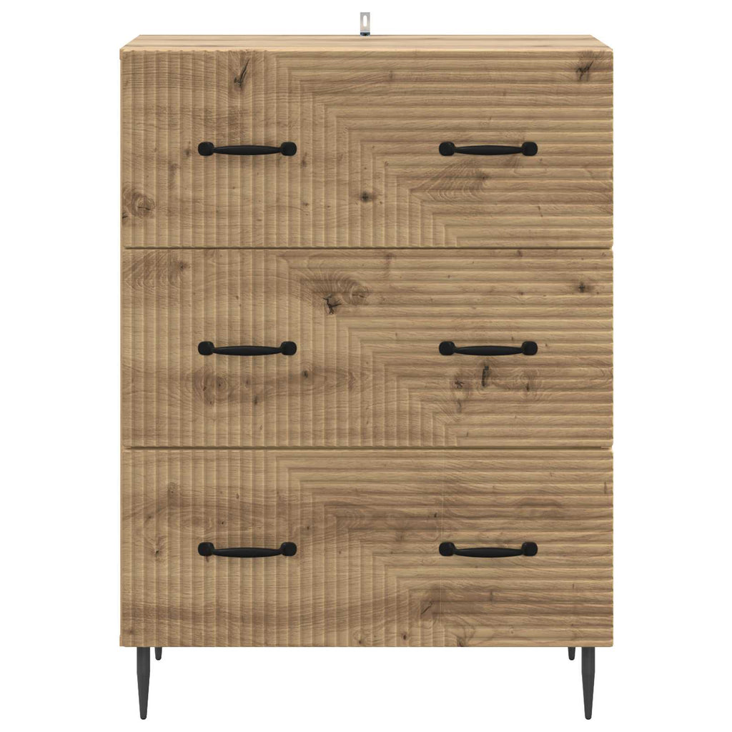 Schubladenschrank Artisan-Eiche 66 x 34,5 x 89,5 cm