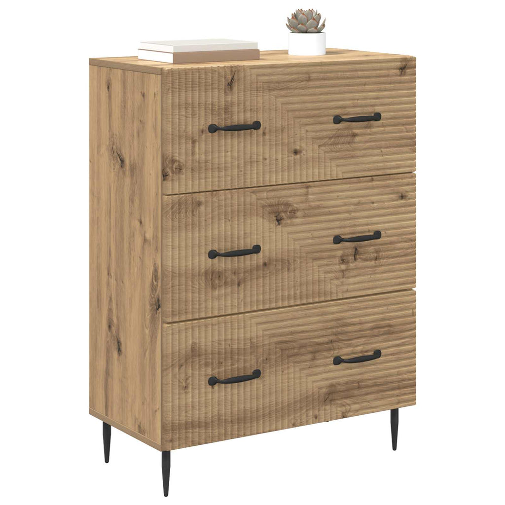 Schubladenschrank Artisan-Eiche 66 x 34,5 x 89,5 cm