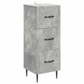 Schubladenschrank Betongrau 33 x 34,5 x 89,5 cm Holzwerkstoff