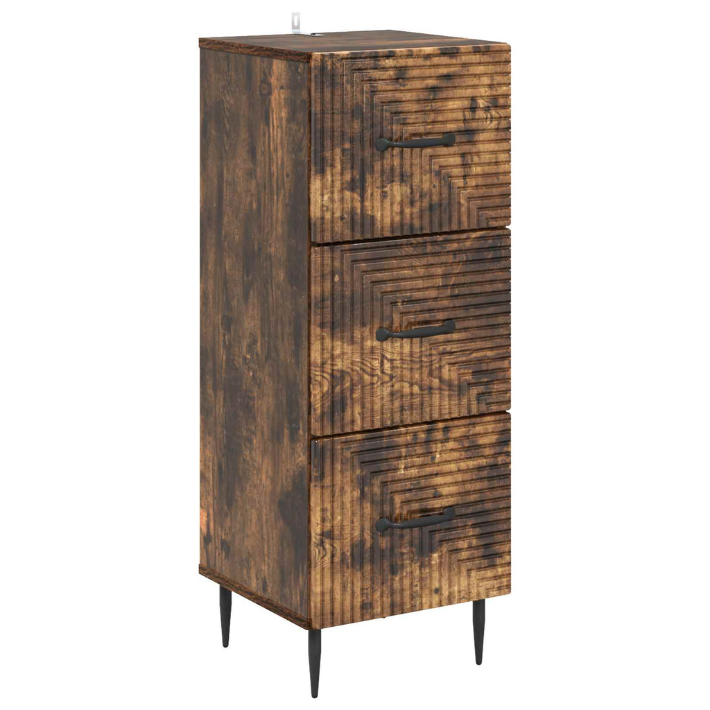 Schubladenschrank Geräucherte Eiche 33 x 34,5 x 89,5 cm
