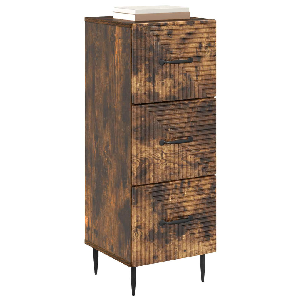 Schubladenschrank Geräucherte Eiche 33 x 34,5 x 89,5 cm