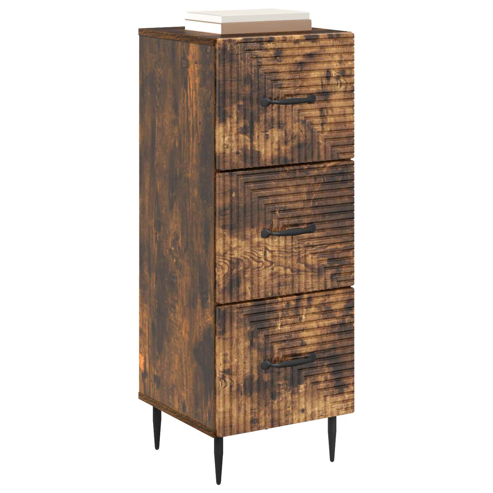 Schubladenschrank Geräucherte Eiche 33 x 34,5 x 89,5 cm