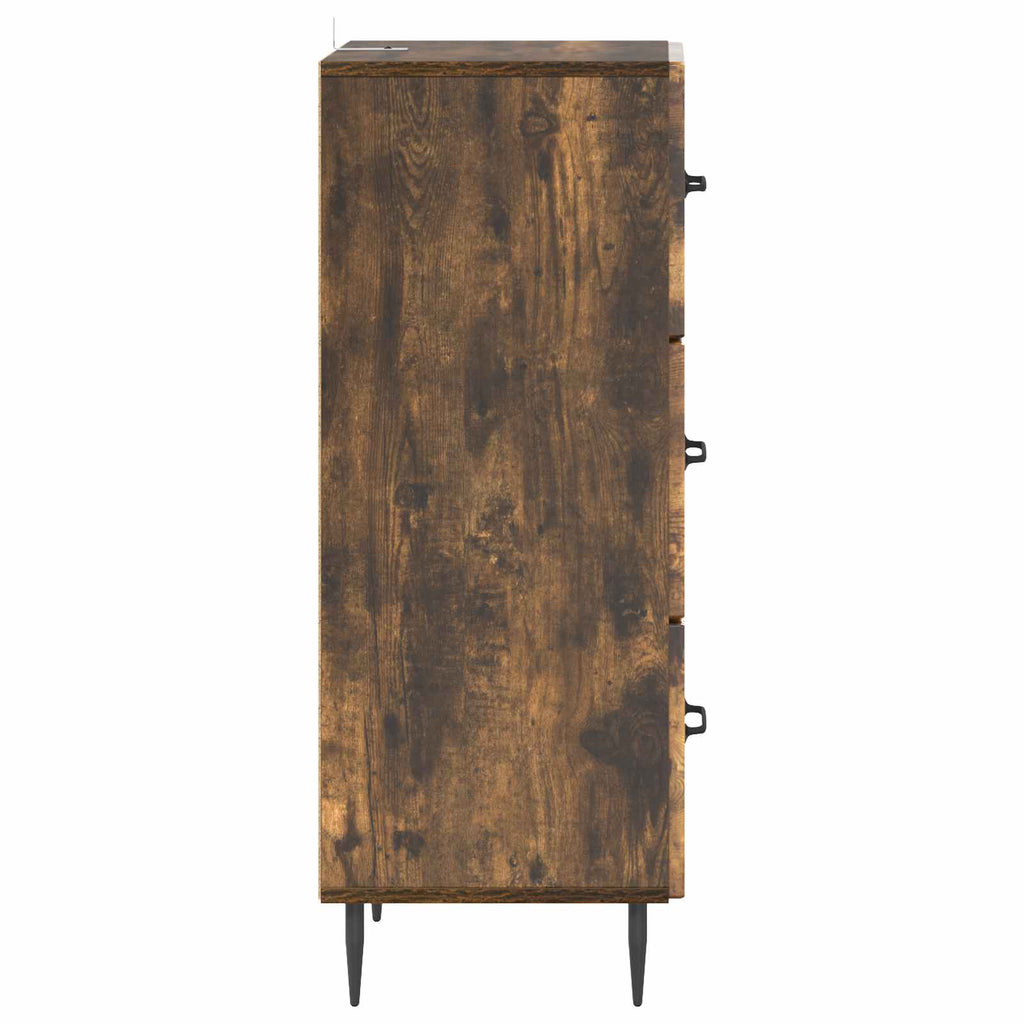 Schubladenschrank Geräucherte Eiche 33 x 34,5 x 89,5 cm