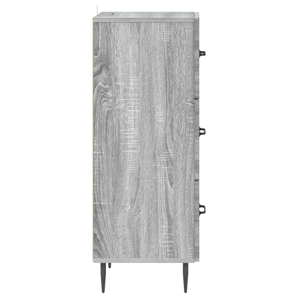 Schubladenschrank Graues Sonoma 33 x 34,5 x 89,5 cm