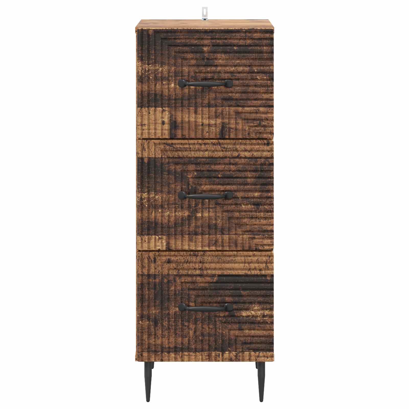 Schubladenschrank Altholz 33 x 34,5 x 89,5 cm Holzwerkstoff