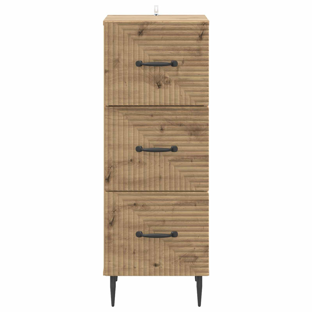 Schubladenschrank Artisan-Eiche 33 x 34,5 x 89,5 cm