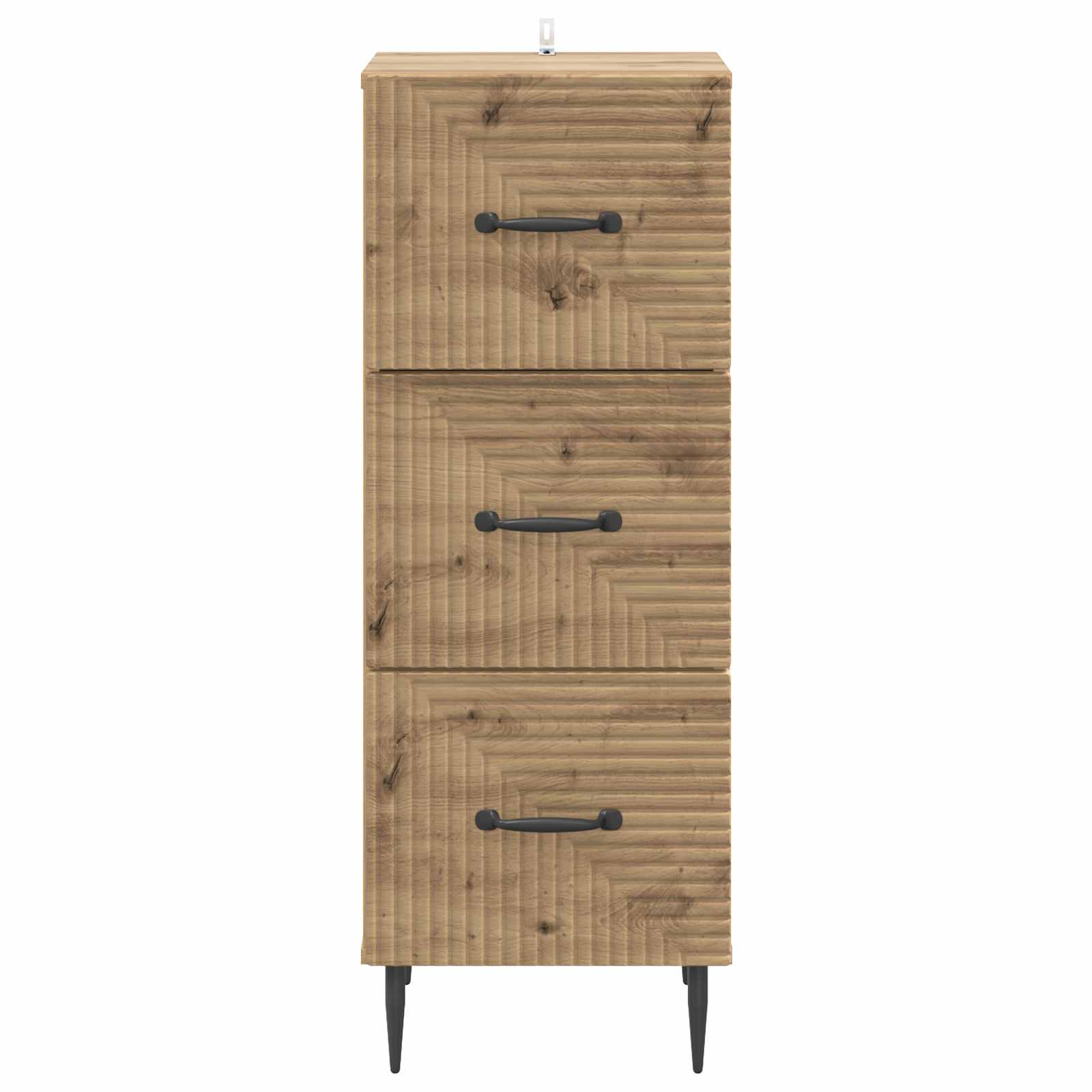 Schubladenschrank Artisan-Eiche 33 x 34,5 x 89,5 cm