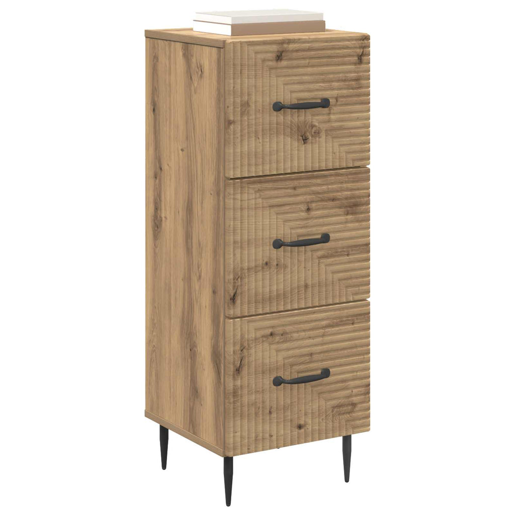 Schubladenschrank Artisan-Eiche 33 x 34,5 x 89,5 cm