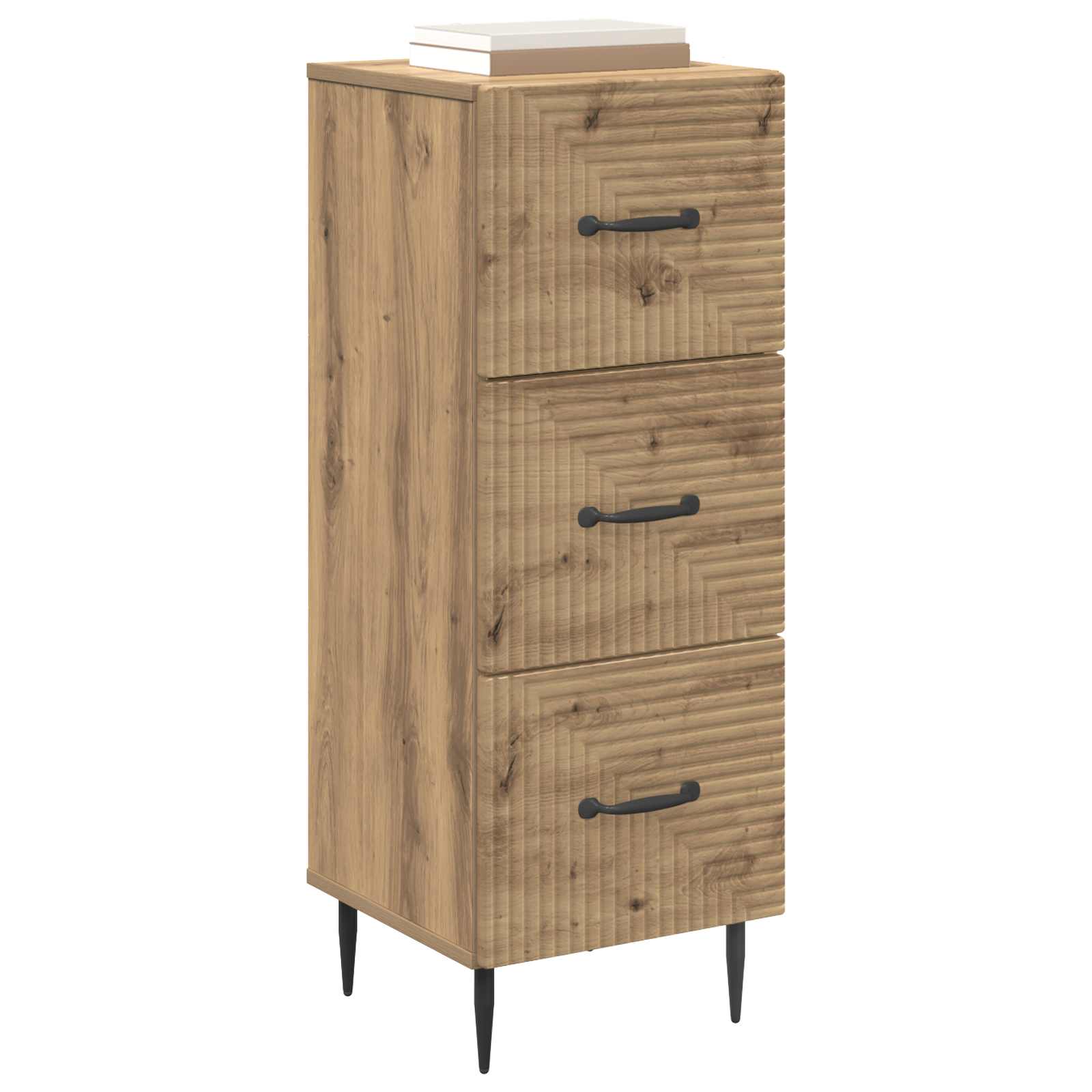 Schubladenschrank Artisan-Eiche 33 x 34,5 x 89,5 cm