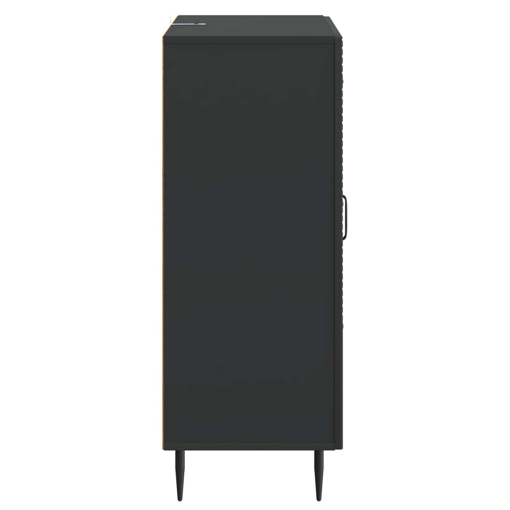 Sideboard Schwarz 66 x 34,5 x 89,5 cm Holzwerkstoff
