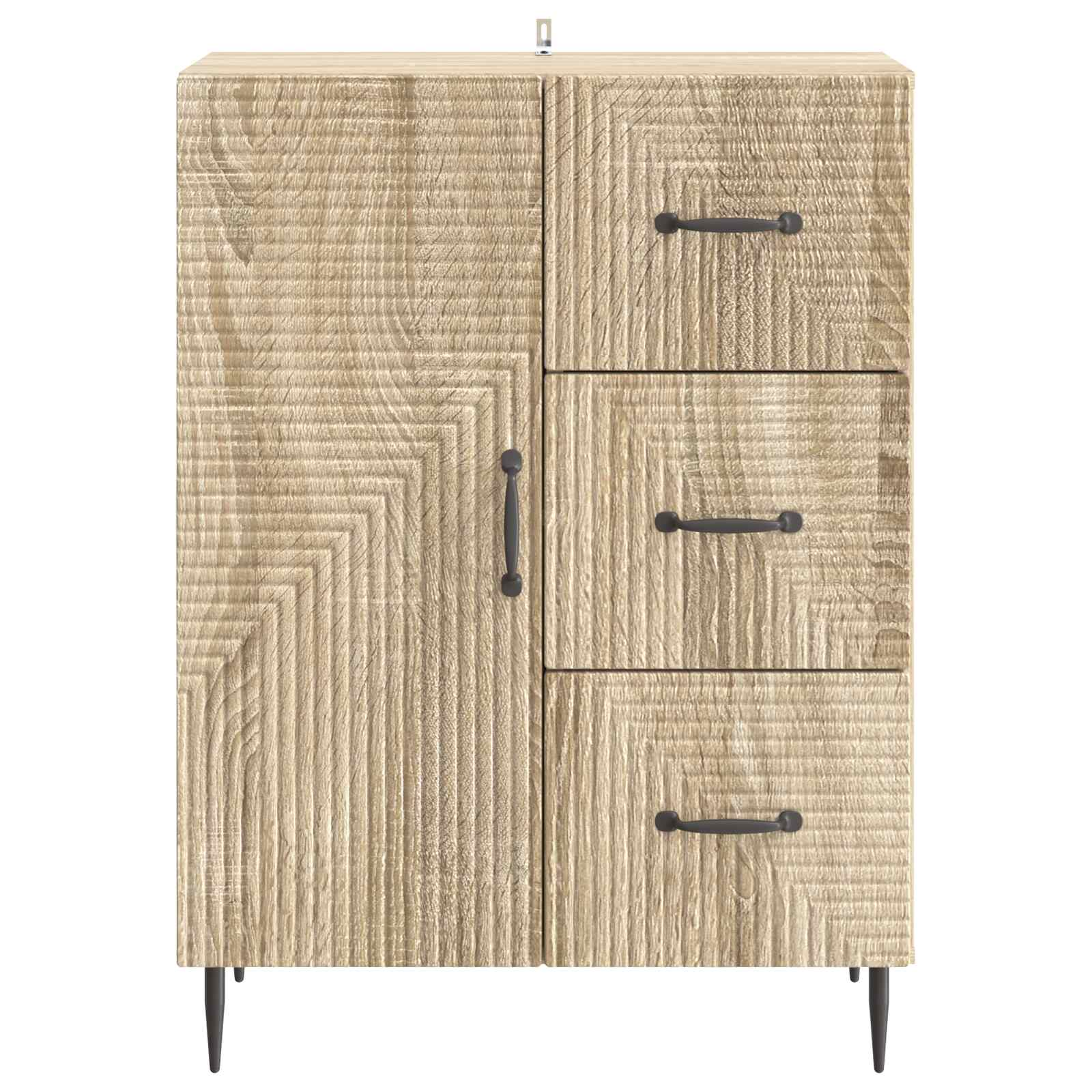 Sideboard Sonoma-Eiche 66 x 34,5 x 89,5 cm Holzwerkstoff