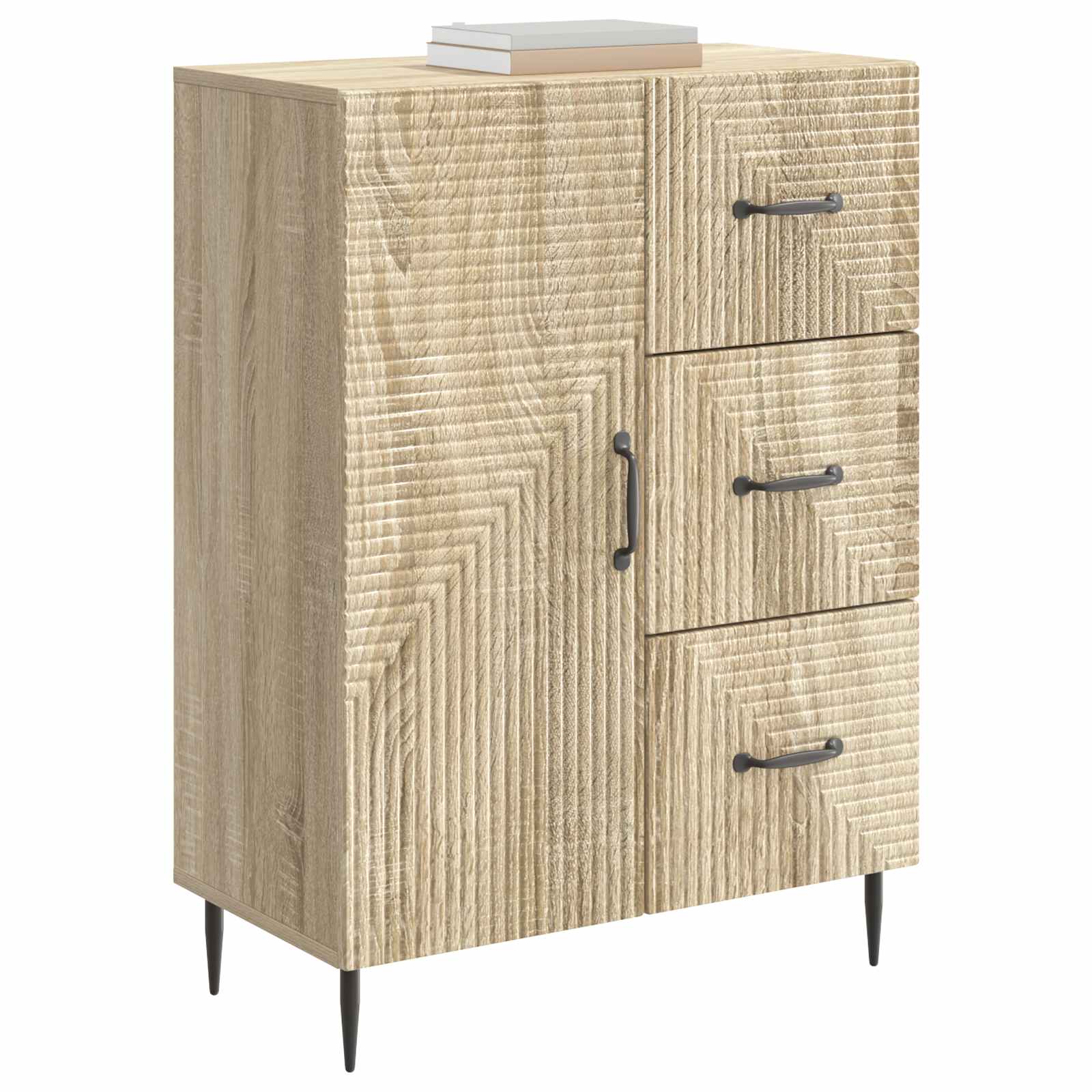 Sideboard Sonoma-Eiche 66 x 34,5 x 89,5 cm Holzwerkstoff