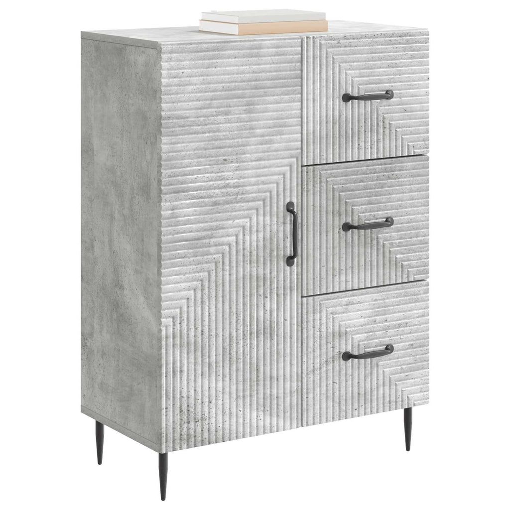 Sideboard Betongrau 66 x 34,5 x 89,5 cm Holzwerkstoff