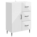 Sideboard Hochglanz Weiß 66 x 34,5 x 89,5 cm Holzwerkstoff