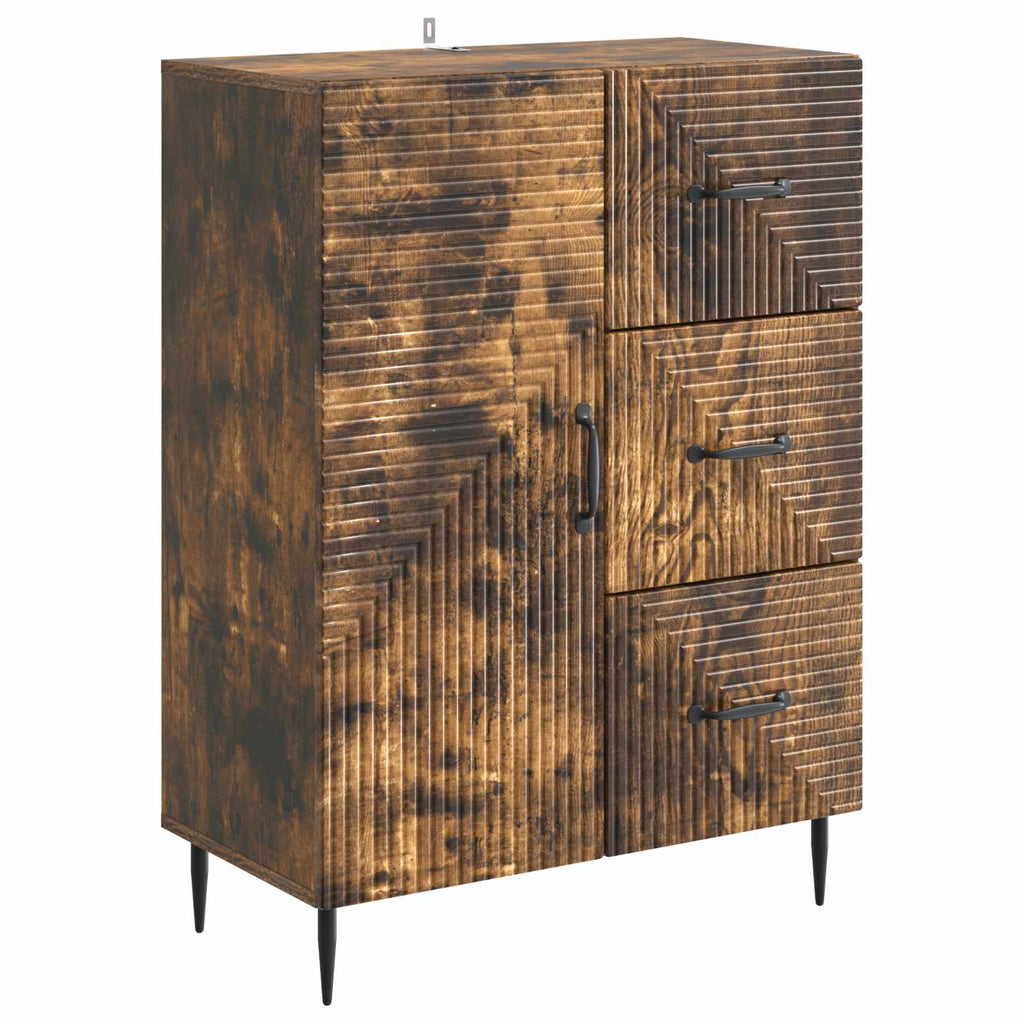 Sideboard Geräucherte Eiche 66 x 34,5 x 89,5 cm Holzwerkstoff