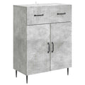 Sideboard Betongrau 66 x 34,5 x 89,5 cm Holzwerkstoff