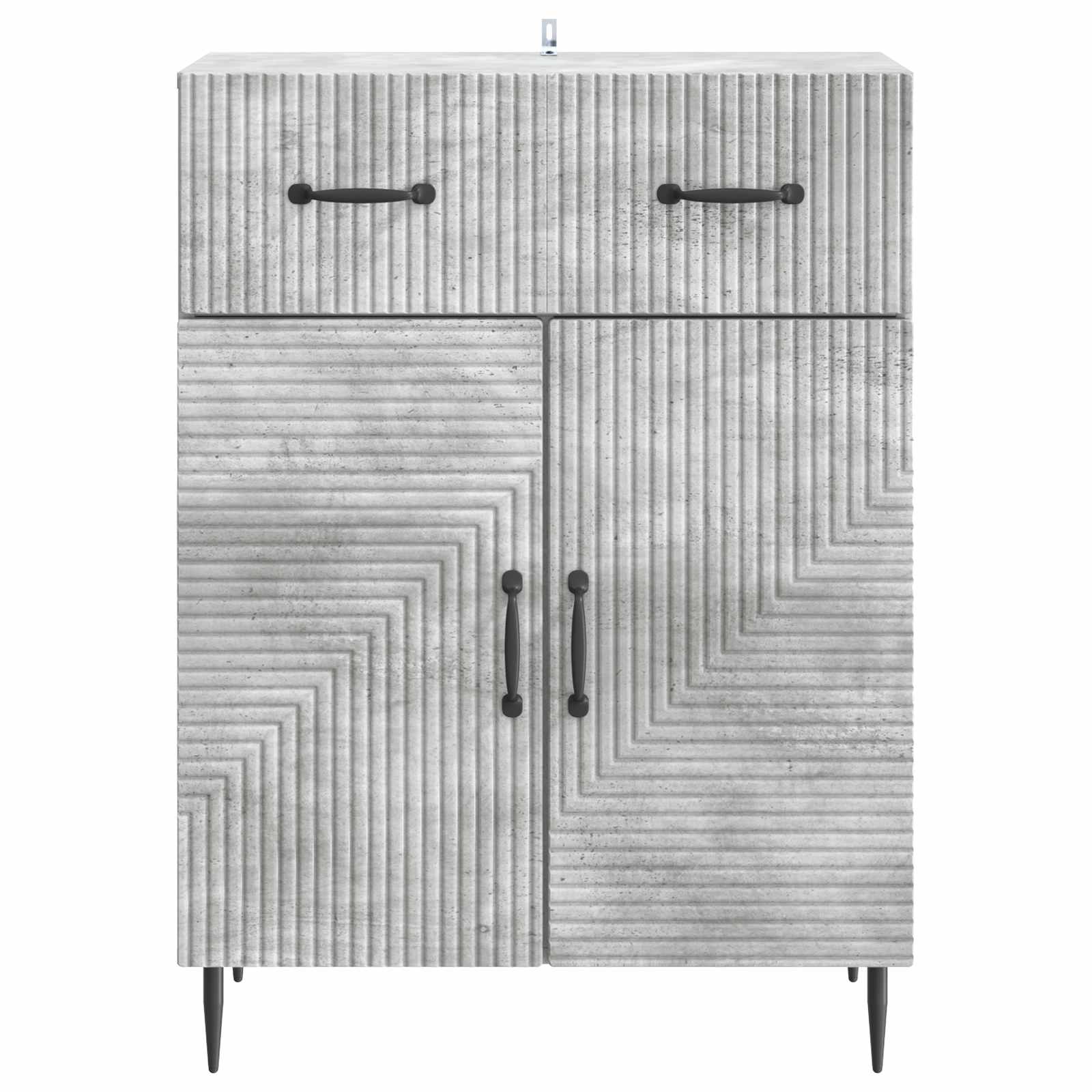Sideboard Betongrau 66 x 34,5 x 89,5 cm Holzwerkstoff