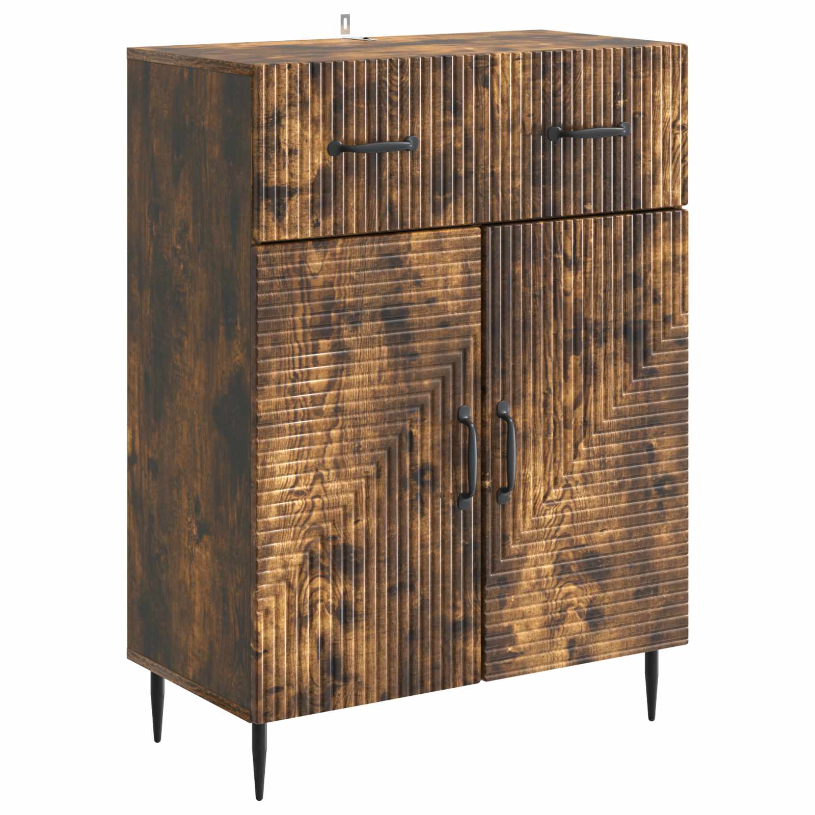 Sideboard Geräucherte Eiche 66 x 34,5 x 89,5 cm Holzwerkstoff