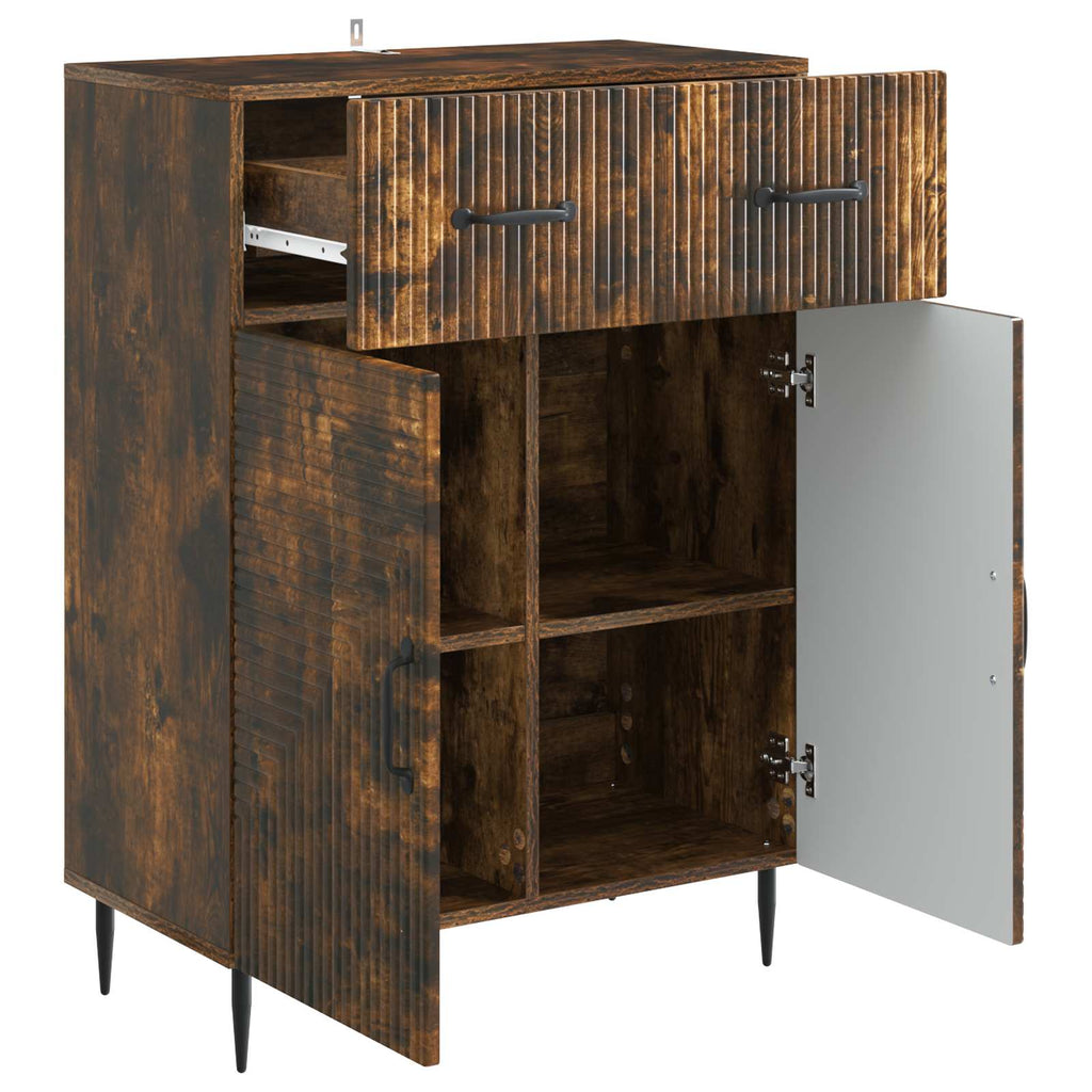 Sideboard Geräucherte Eiche 66 x 34,5 x 89,5 cm Holzwerkstoff