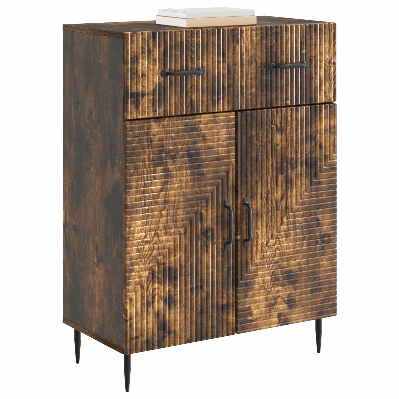 Sideboard Geräucherte Eiche 66 x 34,5 x 89,5 cm Holzwerkstoff