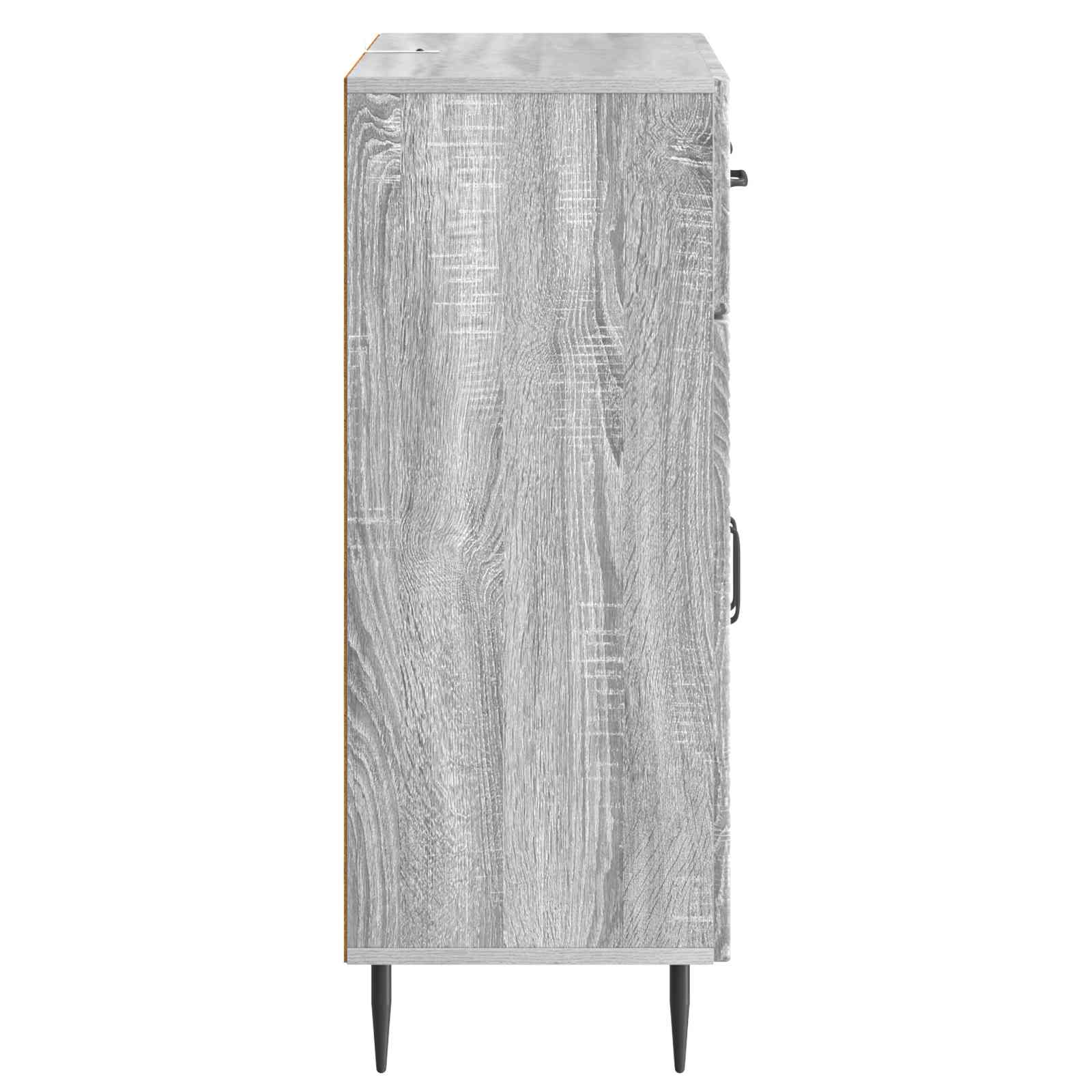 Sideboard Graues Sonoma 66 x 34,5 x 89,5 cm Holzwerkstoff