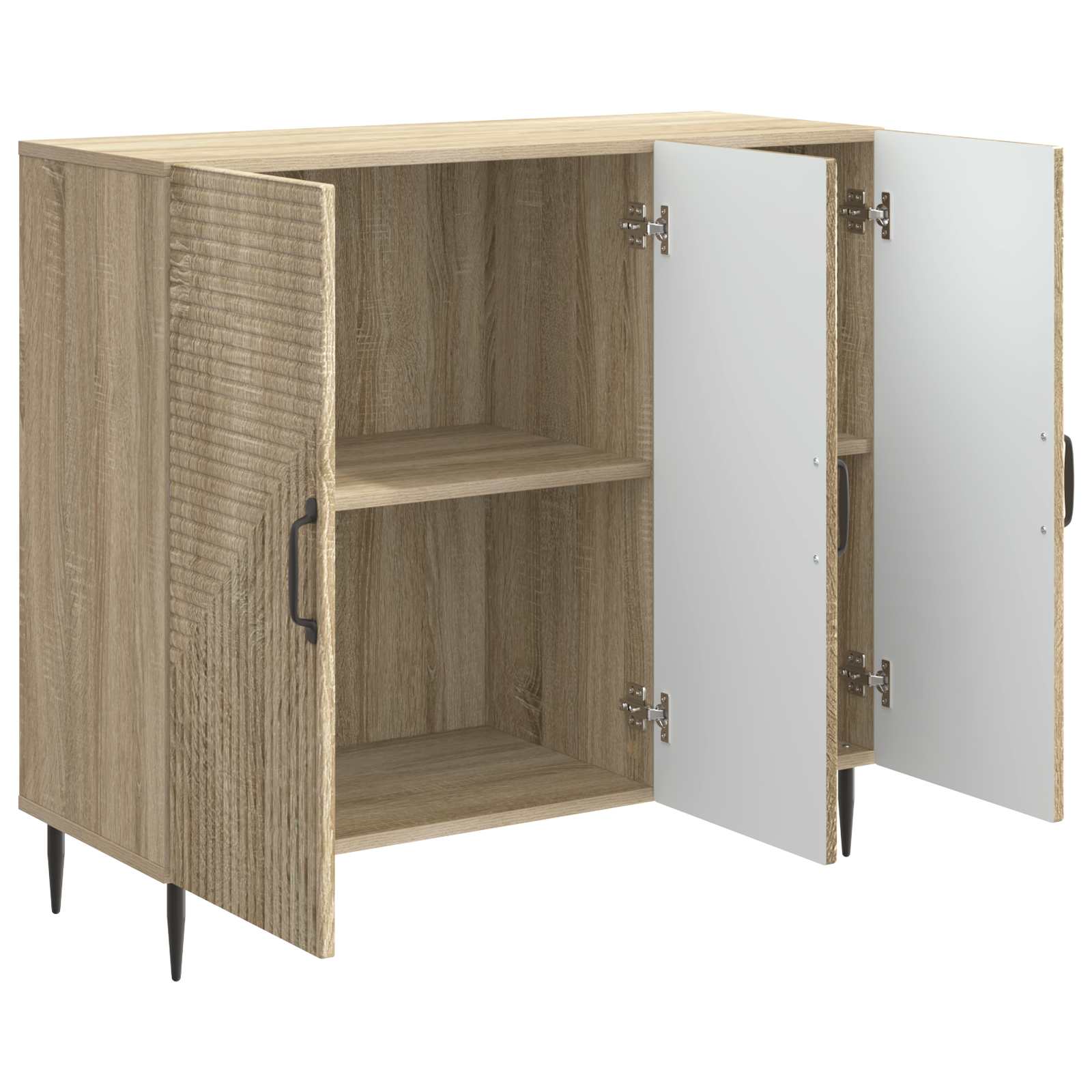 Sideboard Sonoma-Eiche 89 x 34,5 x 80 cm Holzwerkstoff
