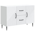 Sideboard mit Schubladen Weiß 89 x 34,5 x 60 cm Holzwerkstoff