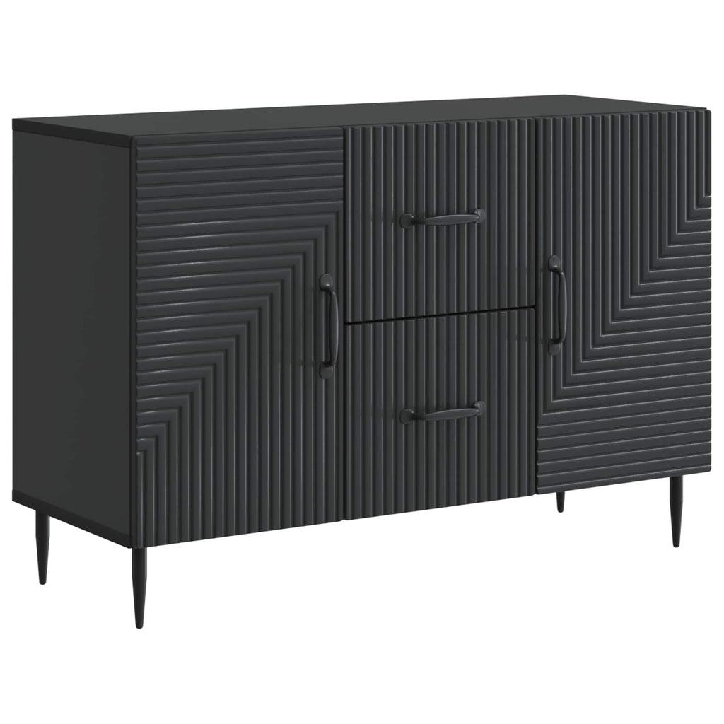 Sideboard Schwarz 89 x 34,5 x 60 cm Holzwerkstoff