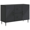 Sideboard Schwarz 89 x 34,5 x 60 cm Holzwerkstoff