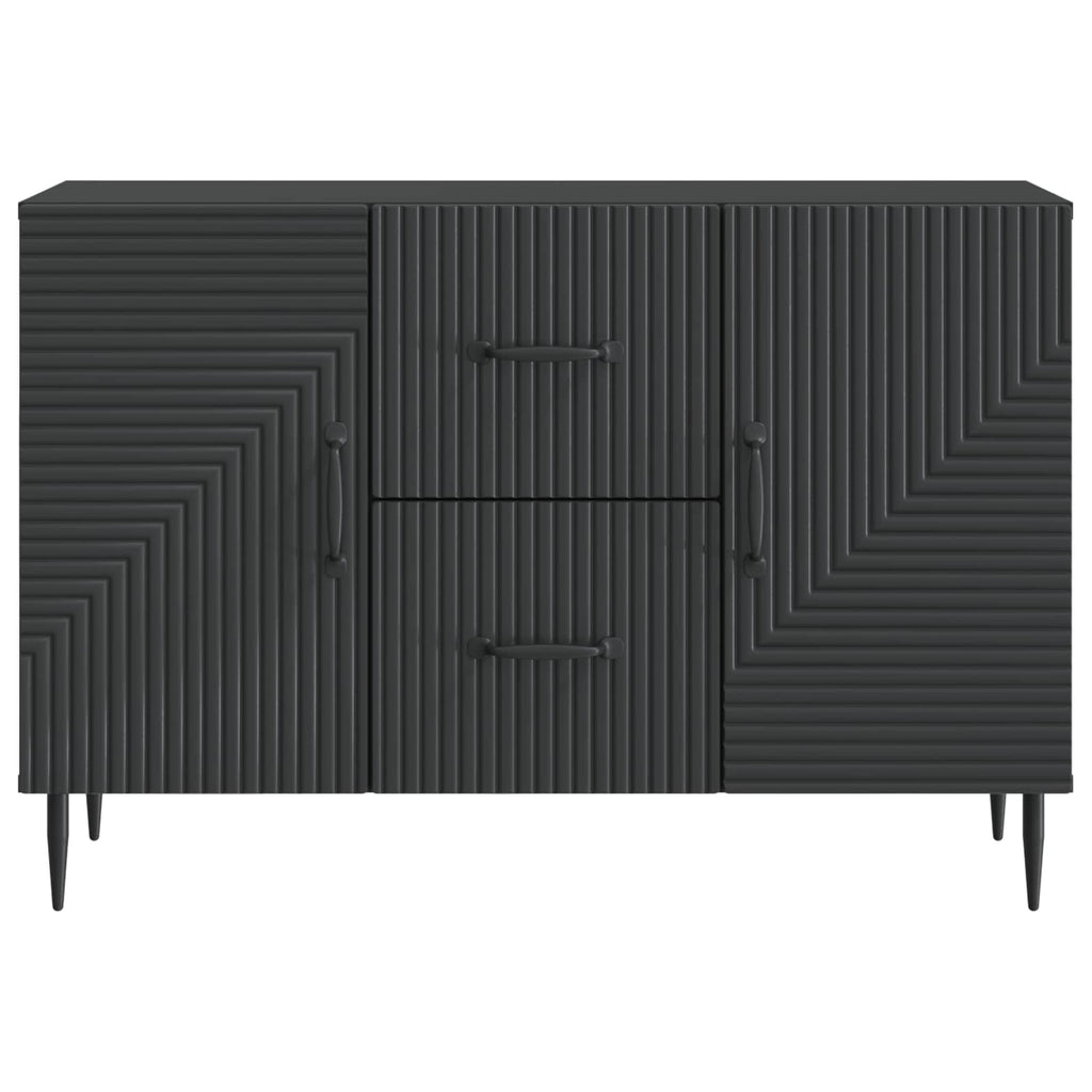 Sideboard Schwarz 89 x 34,5 x 60 cm Holzwerkstoff