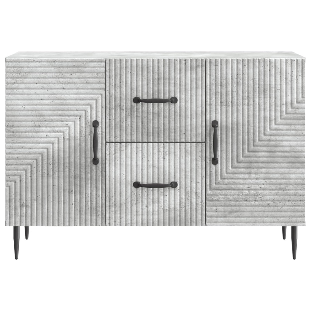 Sideboard Betongrau 89 x 34,5 x 60 cm Holzwerkstoff