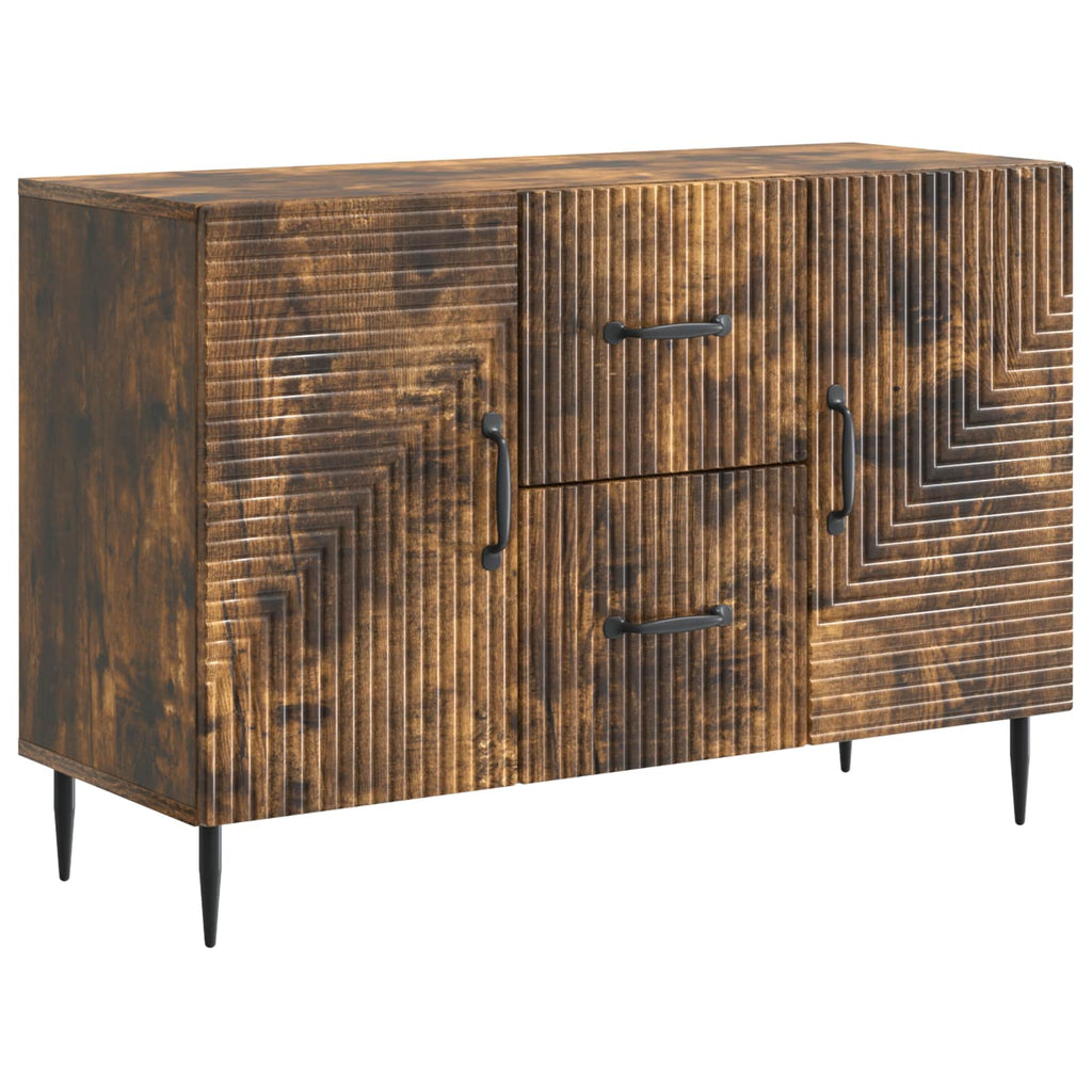 Sideboard Geräucherte Eiche 89 x 34,5 x 60 cm Holzwerkstoff