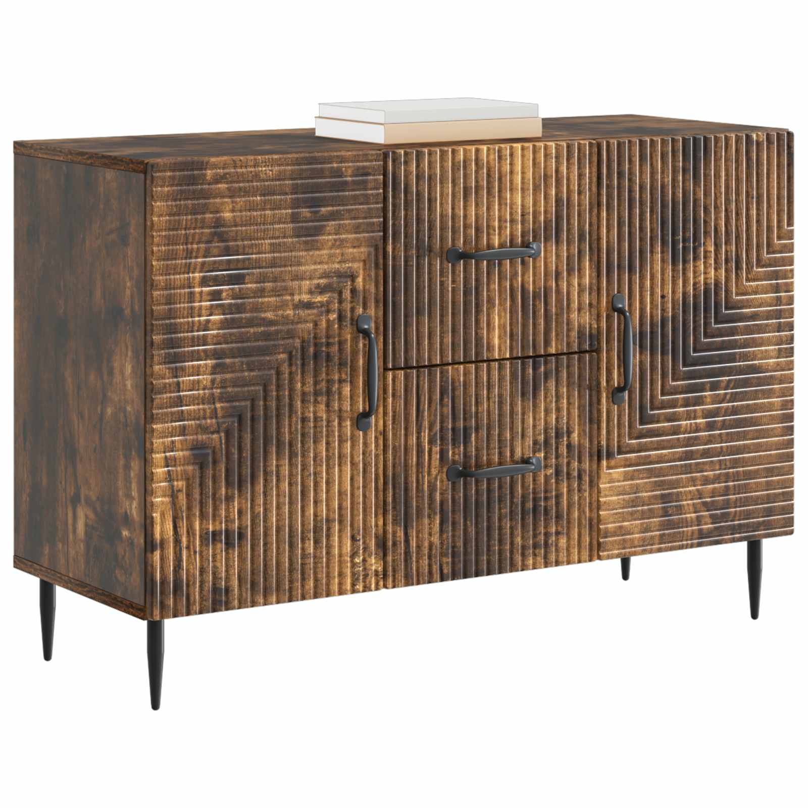 Sideboard Geräucherte Eiche 89 x 34,5 x 60 cm Holzwerkstoff