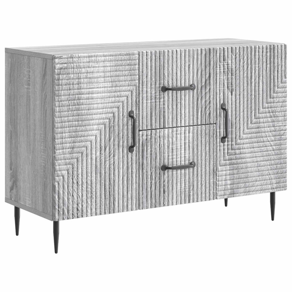 Sideboard Graues Sonoma 89 x 34,5 x 60 cm Holzwerkstoff