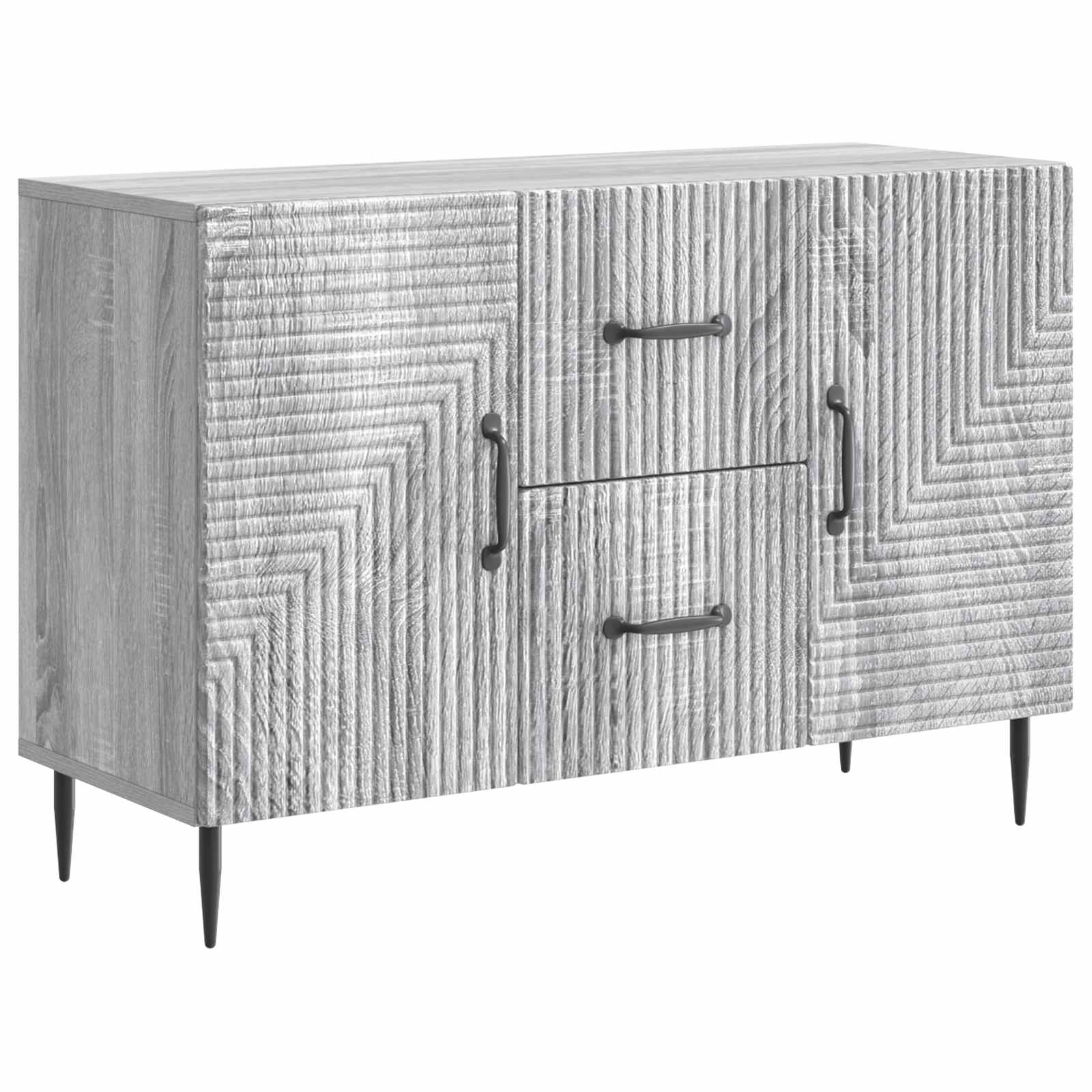 Sideboard Graues Sonoma 89 x 34,5 x 60 cm Holzwerkstoff