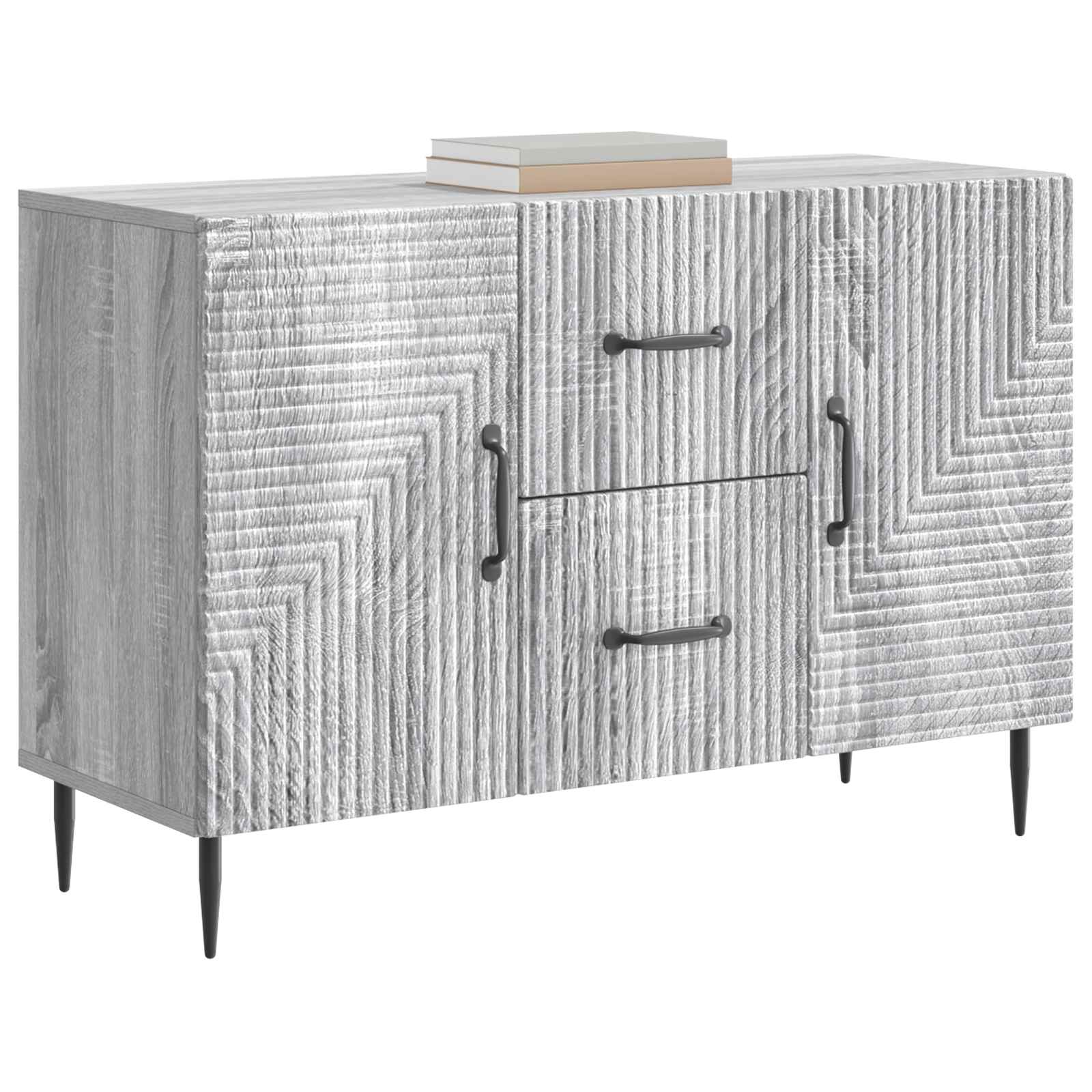 Sideboard Graues Sonoma 89 x 34,5 x 60 cm Holzwerkstoff