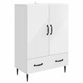Sideboard mit Schubladen Weiß 66 x 34,5 x 95 cm Holzwerkstoff