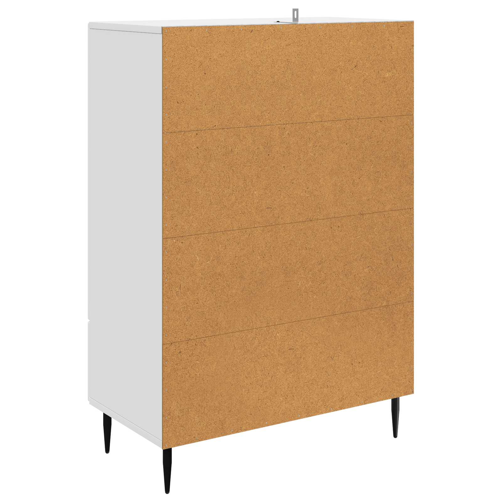 Sideboard mit Schubladen Weiß 66 x 34,5 x 95 cm Holzwerkstoff